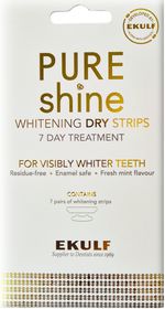 EKULF Pure Shine Whitening Dry Strips Vitare tänder 7 st