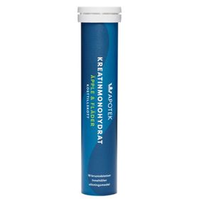Kronans Apotek Kreatinmonohydrat Äpple/Fläder Brustabletter 18 st