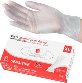 Evercare Handske Vinyl Sensitive XL Vinylhandskar 100 st