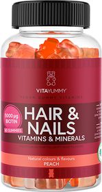 VitaYummy Hair & Nails Peach Gummies 60 st