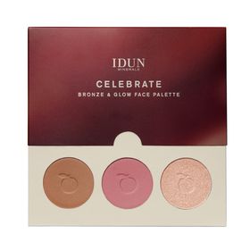 IDUN Minerals Celebrate Bronze & Glow Face Palette Ansiktspalett 7,6 g