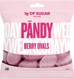 Pändy Berry Ovals Skumgodis 50 g