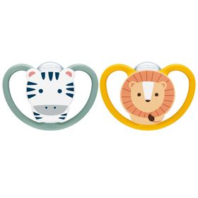 NUK Perfect Match Air Napp Zebra/Lion Storlek 18-36 Mån Nappar 2 st
