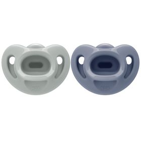 NUK First Choice Soft Napp Grön/Blå Storlek 0-6 Mån Nappar 2 st