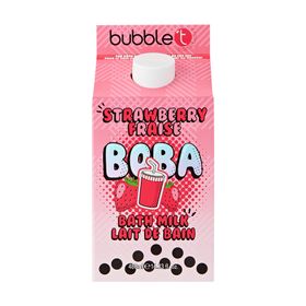 BubbleT Boba Strawberry Bath Milk Badskum 480 ml