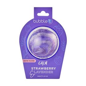 BubbleT Calm Strawberry & Lavender Bath Fizzer Badbomb 150 g