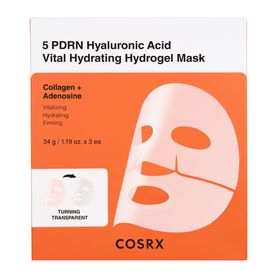 COSRX 5 PDRN Hyaluronic Acid Vital Hydrating Hydrogel Mask Sheetmask 3 pack