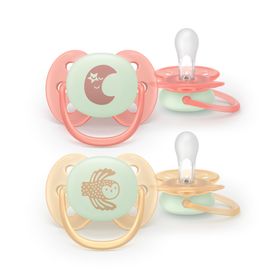 Avent Pacifier Ultra Soft Nighttime Nappar 2 st
