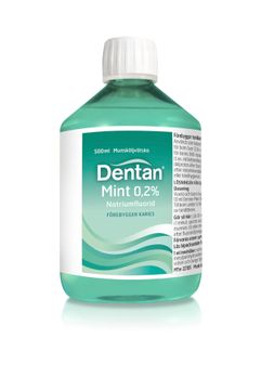 Dentan Mint Munsköljvätska 0,2 % Natriumfluorid 1000 milliliter