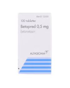 Betapred 0,5 mg Betametason, Tablett, 100 tablett(er)