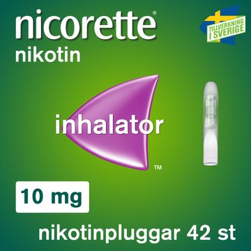 Nicorette Inhalator Vätska 10 mg Inhalationsånga med nikotin, 42 st
