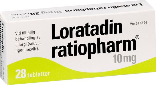 Loratadin ratiopharm Tablett 10 mg Loratadin 28 styck