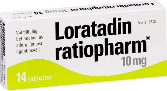Loratadin ratiopharm Tablett 10 mg Loratadin 14 styck