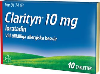 Clarityn 10 mg Loratadin, Tablett, 10 styck