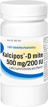 Kalcipos-D mite Filmdragerad tablett 500 mg/200 IE 120 styck