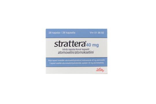 Strattera Kapsel, hård 40 mg Atomoxetin 28 styck