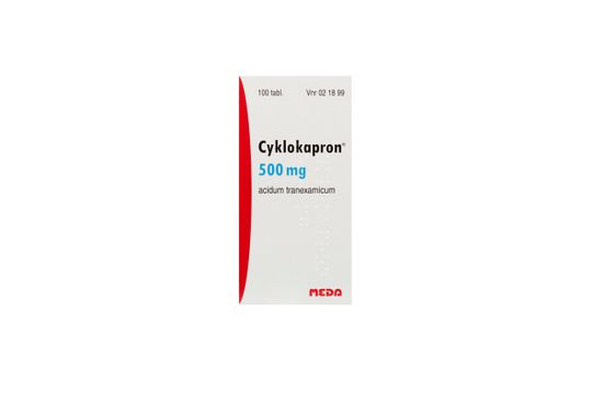 Cyklokapron Filmdragerad tablett 500 mg Tranexamsyra 100 styck