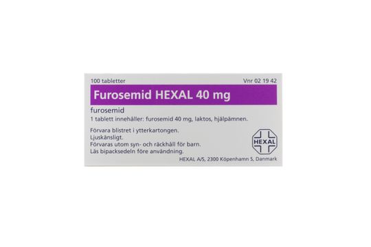 Furosemid Hexal Tablett 40 mg Furosemid 100 styck