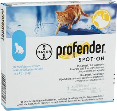 Profender Spot-on, lösning 15 mg/ 60 mg 2 dos(er)
