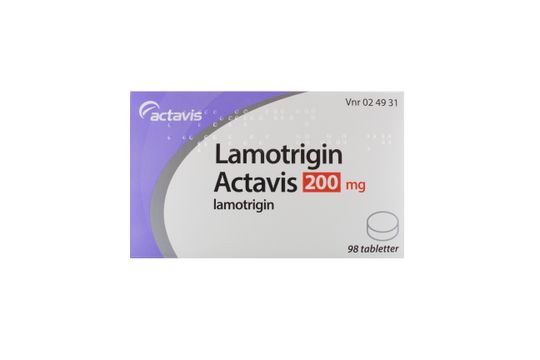 Lamotrigin Actavis Tablett 200 mg Lamotrigin 98 styck