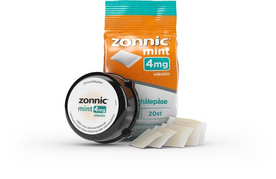 Zonnic Mint 4 mg Nikotin, munhålepulver i portionspåse, 20 st