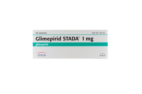 Glimepirid STADA Tablett 1 mg Glimepirid 90 tablett(er)