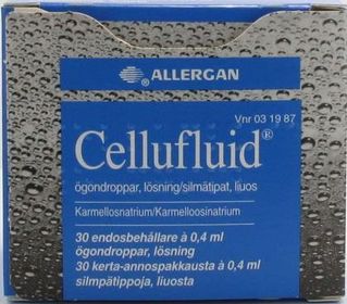 Cellufluid Ögondroppar, lösning i endosbehållare 30 x 0,4 milliliter