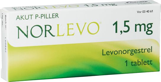NorLevo Tablett 1,5 mg Levonorgestrel 1 tablett(er)