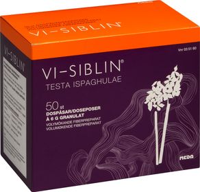 Vi-Siblin 610 mg/g Loppfrö och vitt loppfrö, Granulat i dospåse, 50 styck