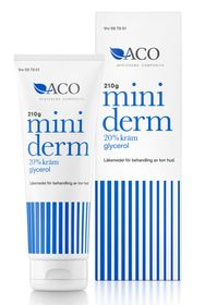 Miniderm 20 % Övriga hudskyddande och uppmjukande medel, Kräm, 210 gram