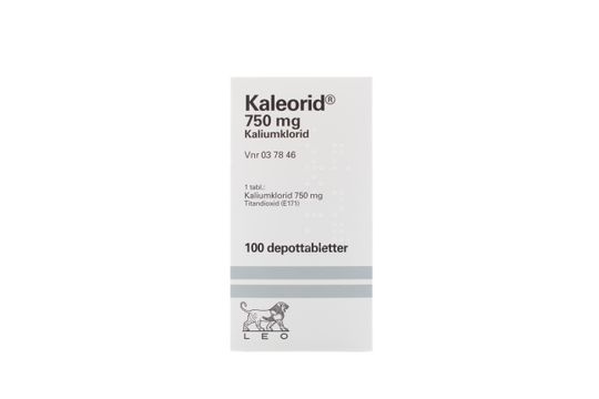 Kaleorid Depottablett 750 mg Kaliumklorid 100 tablett(er)