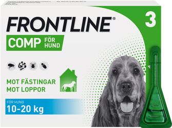 Frontline Comp 134 mg/120,6 mg Fipronil, kombinationer, Spot-on, lösning, 3 x 1.34 milliliter