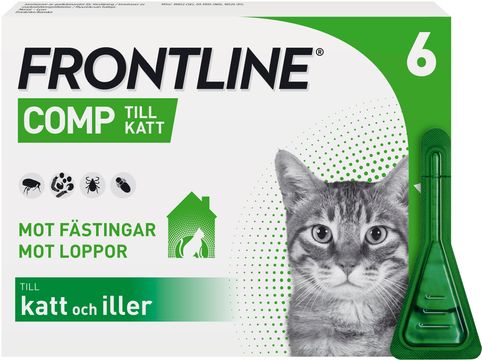 Frontline Comp 50 mg/60 mg Fipronil/Metopren, spot-on, lösning 6x0,5 ml
