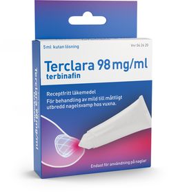 Terclara 98 mg/ml Terbinafin, Kutan lösning, 5 milliliter