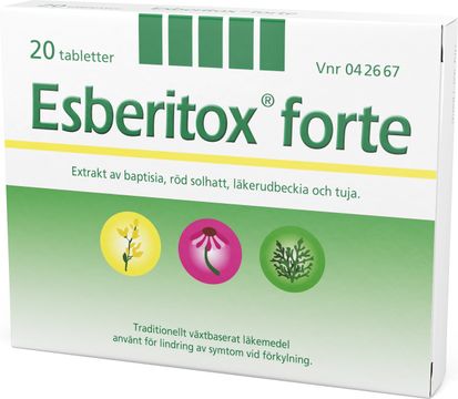 Esberitox forte Växtbaserat läkemedel, tablett, 20 st
