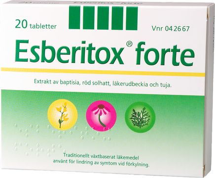 Esberitox forte Växtbaserat läkemedel, tablett, 20 st