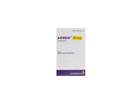 Losec Enterotablett 20 mg Omeprazol 56 styck Losec Enterotablett 20 mg Omeprazol 56 styck