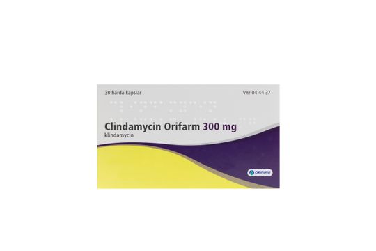 Clindamycin Orifarm Kapsel, hård 300 mg Klindamycin 30 styck