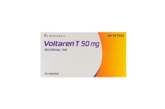 Voltaren T 50 mg Diklofenak, Dragerad tablett, 50 styck