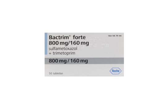 Bactrim forte Tablett 800 mg/160 mg Trimetoprim+sulfametoxazol 50 styck