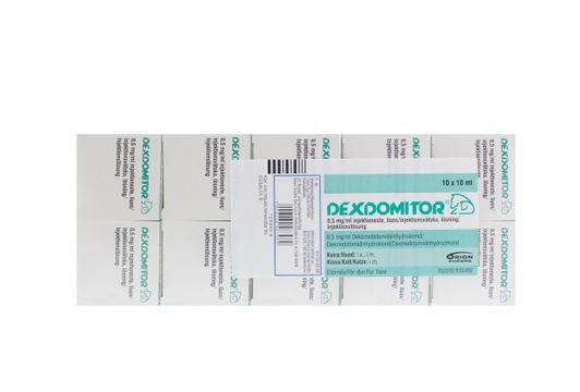 Dexdomitor Injektionsvätska, lösning 0,5 mg/ml 10 x 10 milliliter