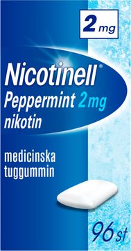 Nicotinell Peppermint 2 mg Medicinskt nikotintuggummi, 96 st