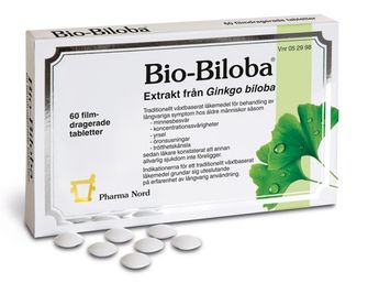 Bio-Biloba Psykoanaleptika, Filmdragerad tablett, 60 tablett(er)