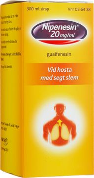 Nipenesin 20 mg/ml Guaifenesin, sirap, 300 ml
