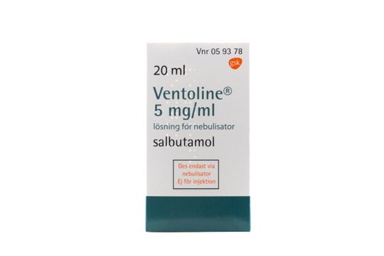 Ventoline Lösning för nebulisator 5 mg/ml 20 milliliter