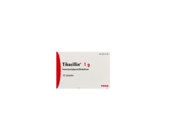 Tikacillin Filmdragerad tablett 1 g Fenoximetylpenicillin 30 styck