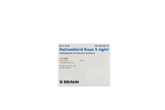 Natriumklorid Braun Spädningsvätska för parenteral användning 9 mg/ml Natriumklorid 20 x 5 milliliter