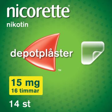 Nicorette Novum 15 mg/16 Timmar Nikotin, depotplåster, 14 st