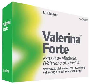 Valerina Forte Vänderot, tablett, 80 st