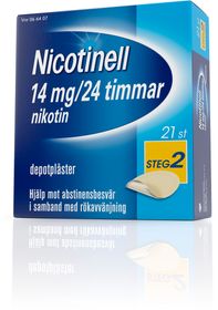 Nicotinell 14 mg/24 timmar Nikotin, Depotplåster, 21 styck